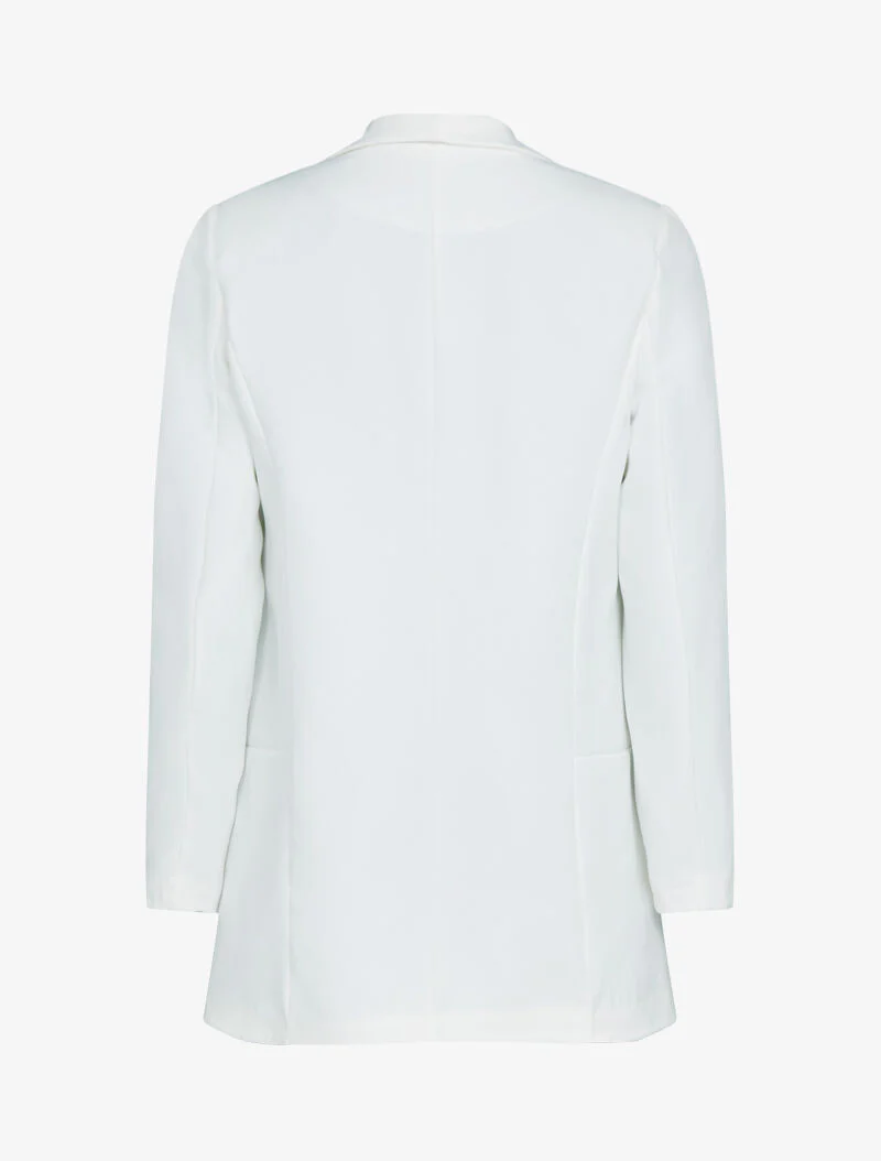 Open blazer met nepzakken - ecru - Image 3