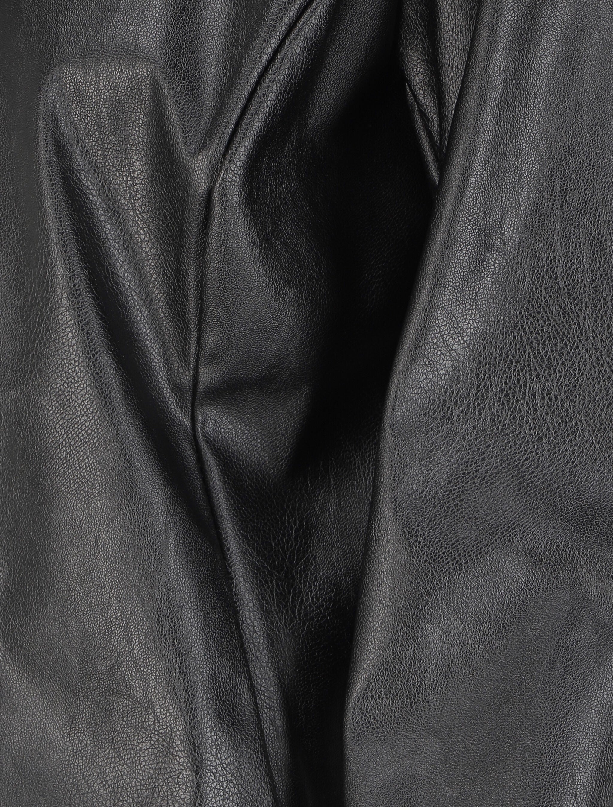 Jas in imitatieleer open - Zwart - Image 3