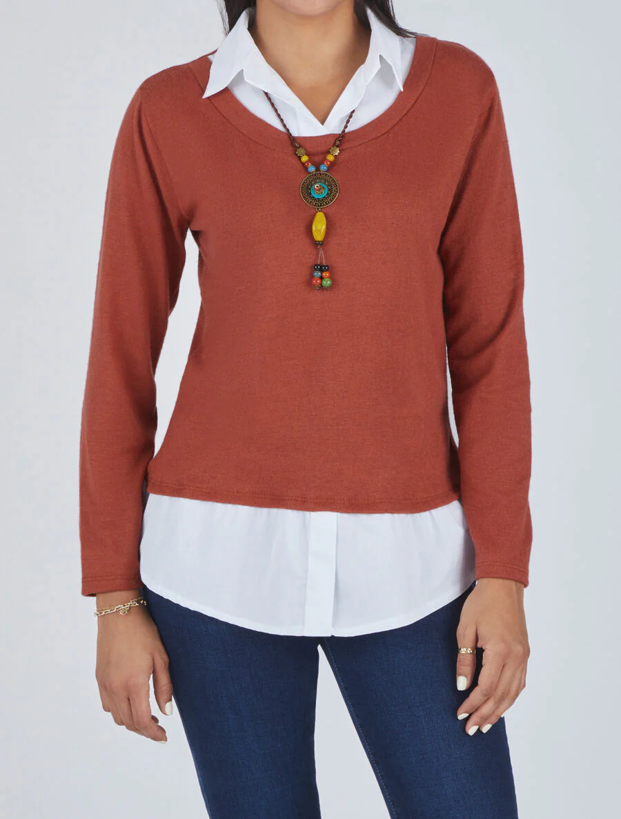 Overshirt jasje - Sienabruin - Image 4