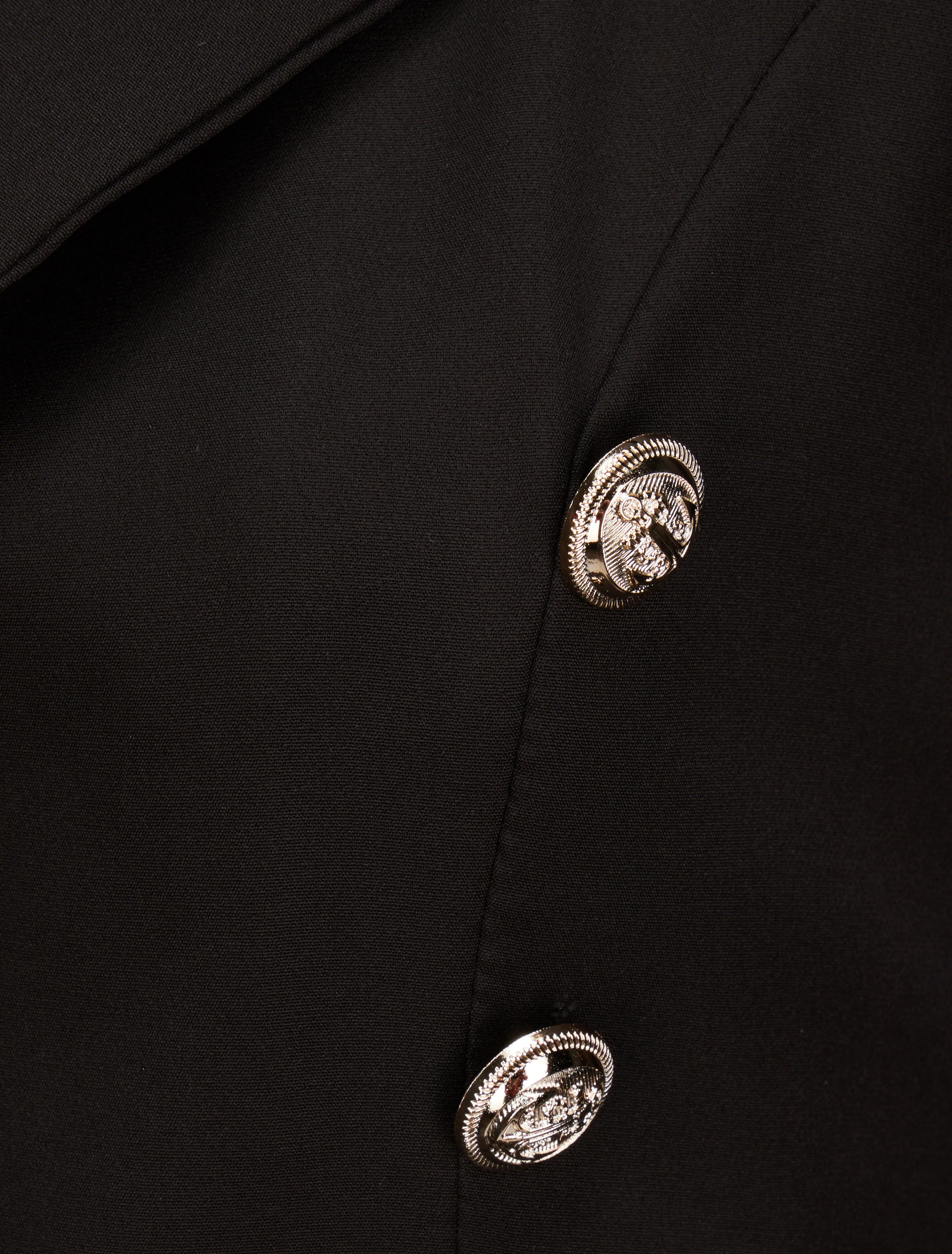 Oversized eenkleurige blazer - Zwart - Image 3