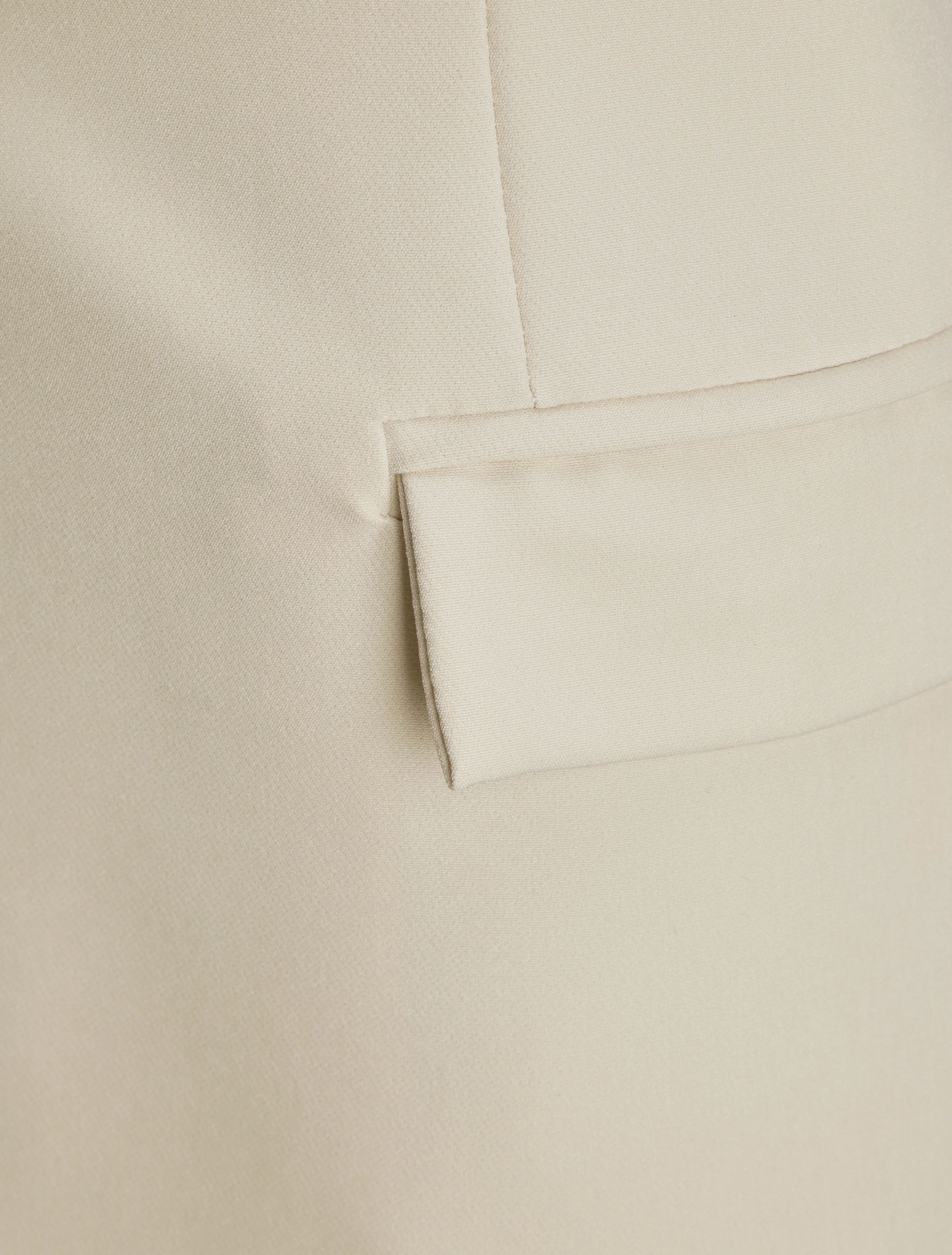 Oversized eenkleurige mouwloze blazer - beige - Image 3