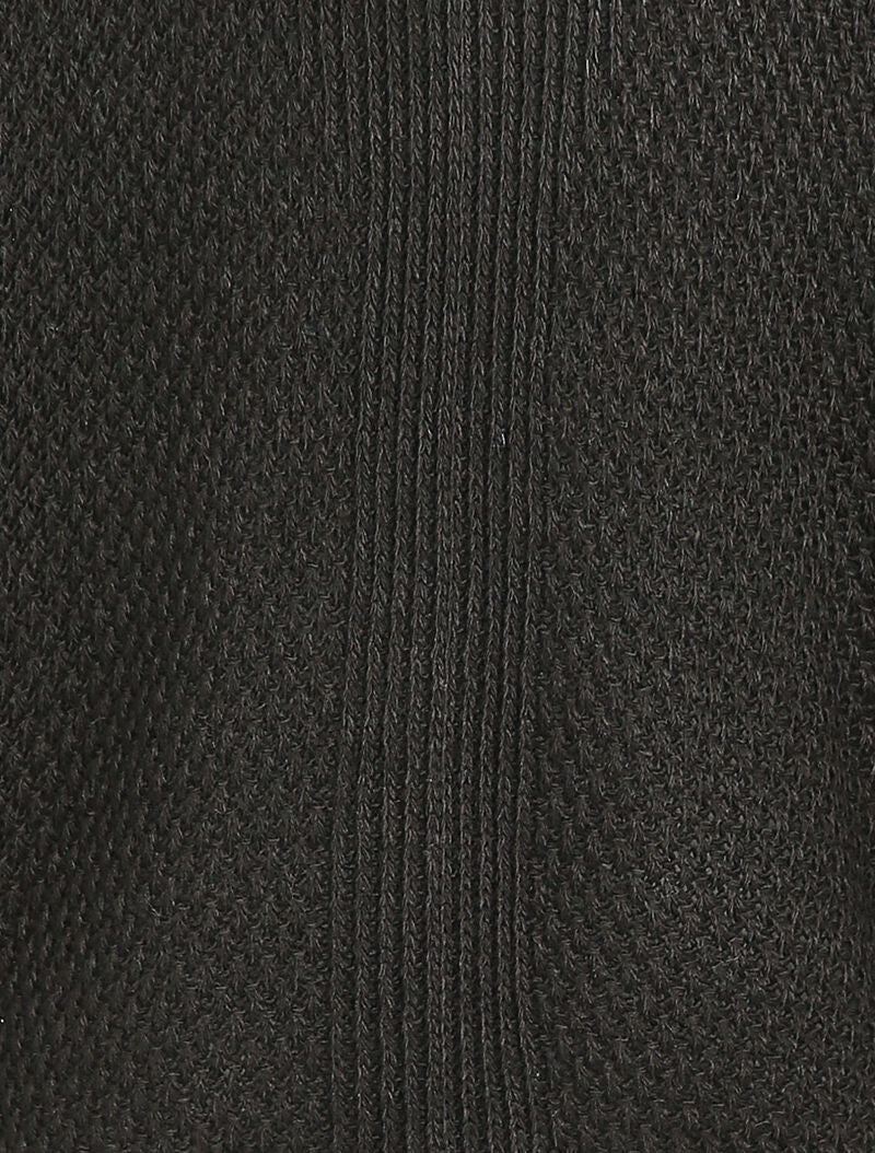 Oversized open vest met dolmanmouwen - zwart - Image 3