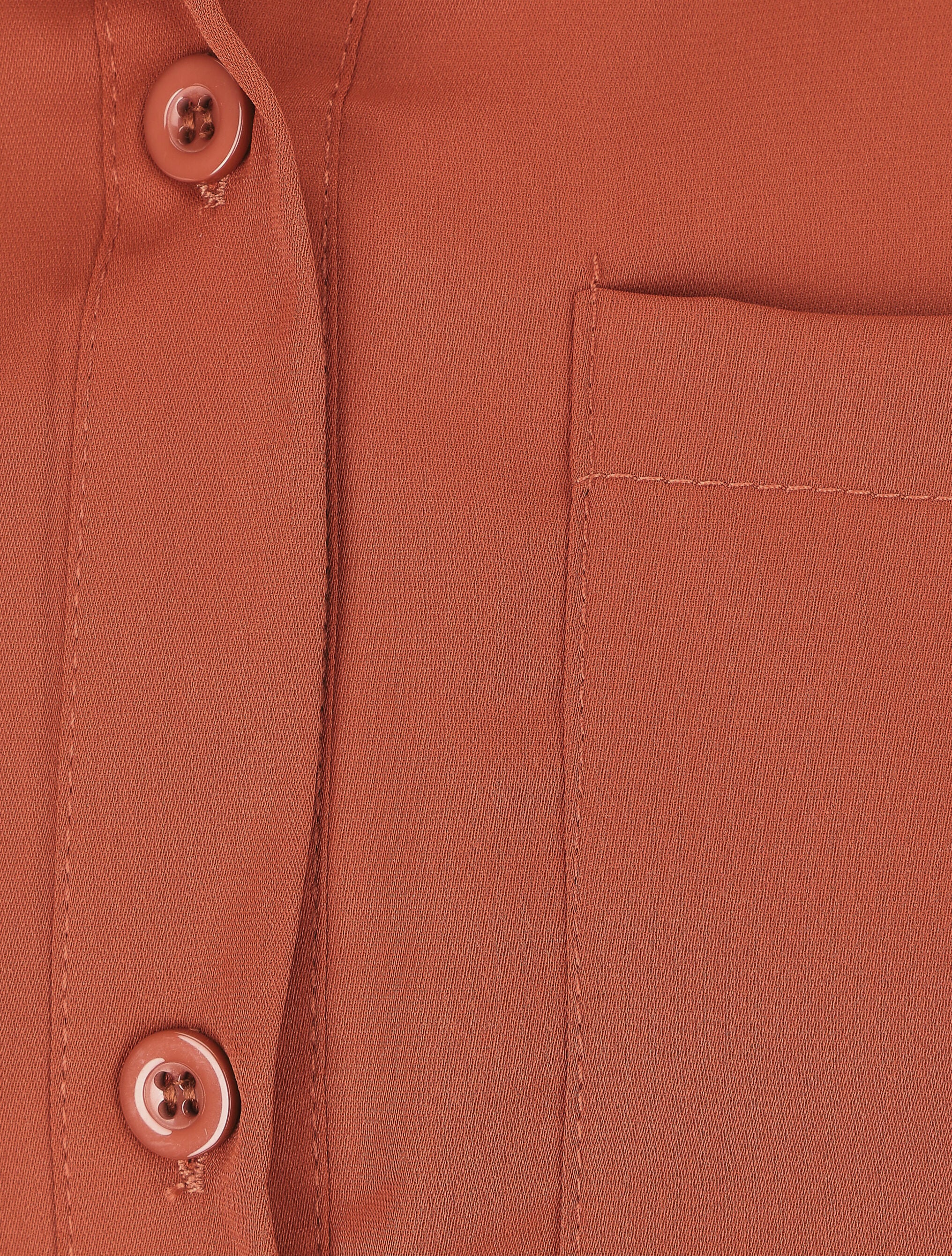 Oversized overhemd met ceintuur - Roest - Image 3