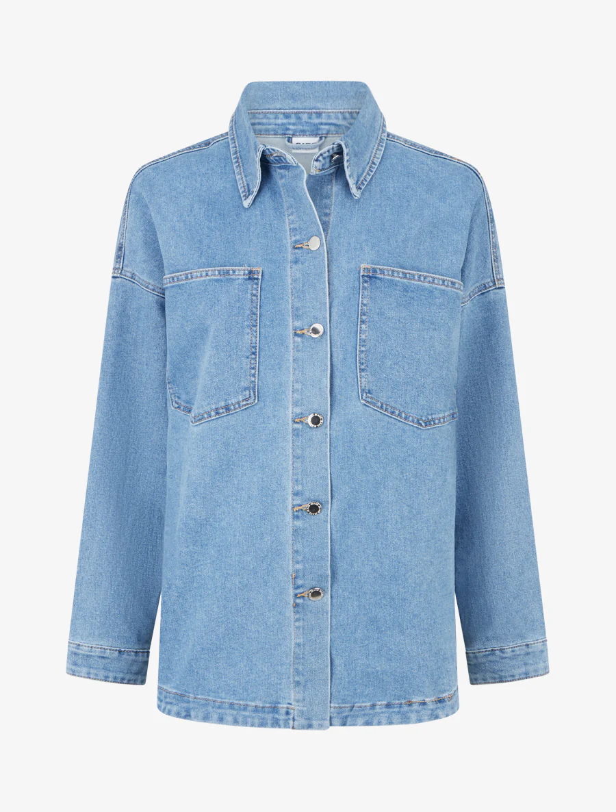 Oversized spijkerjack - Lichtblauw
