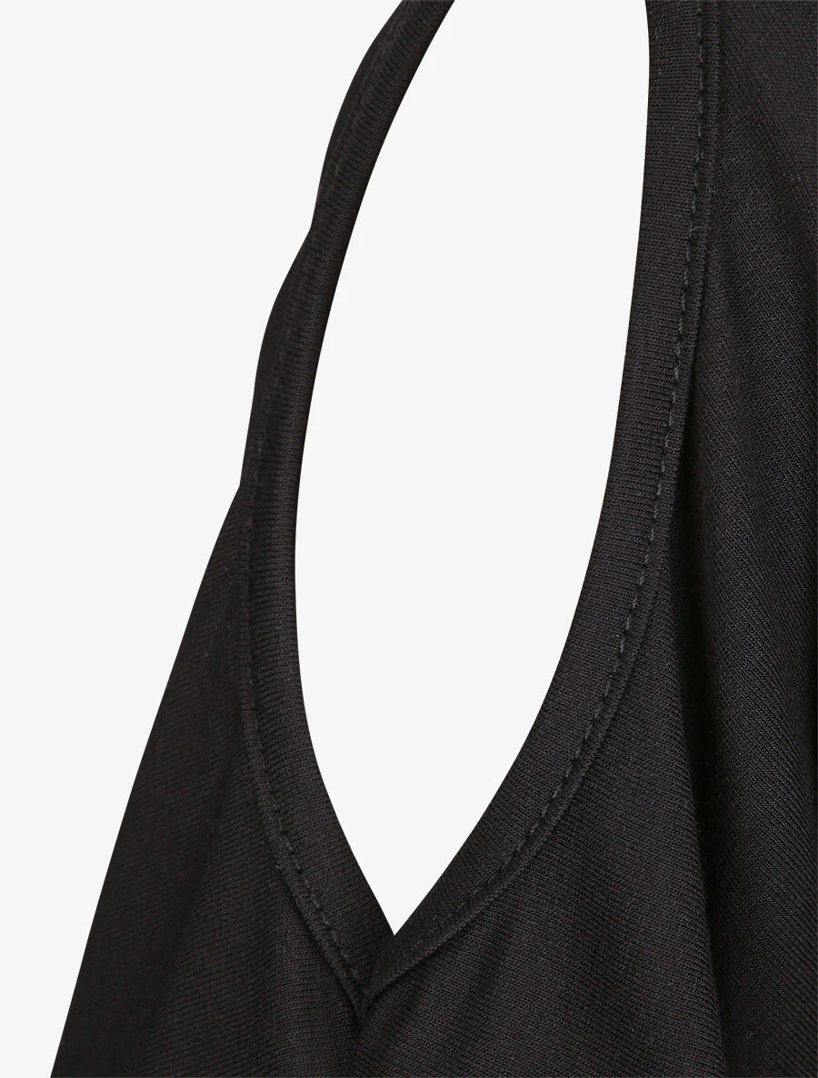 Oversized top met open schouders - Zwart - Image 3