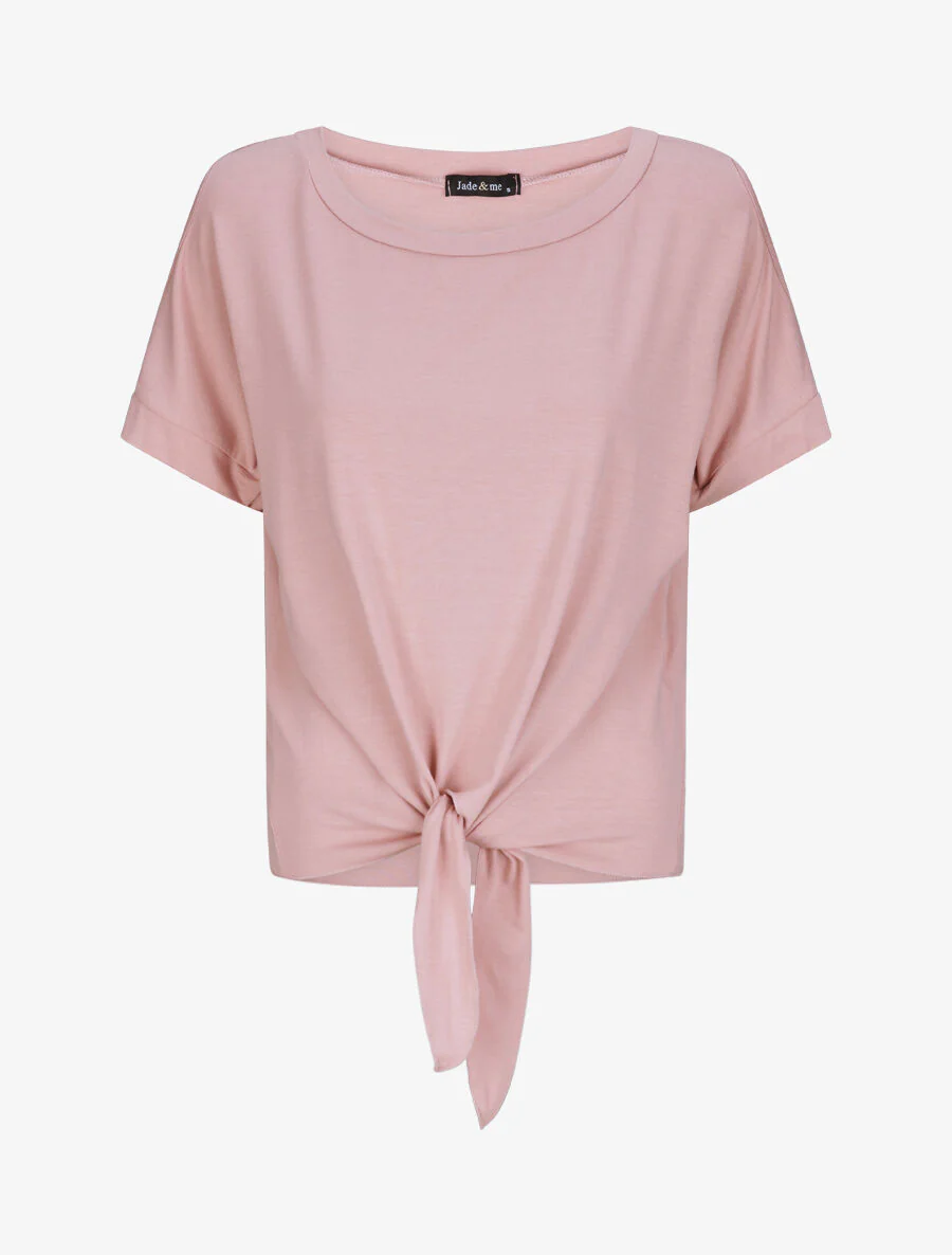 Oversized top met open schouders - Poederroze