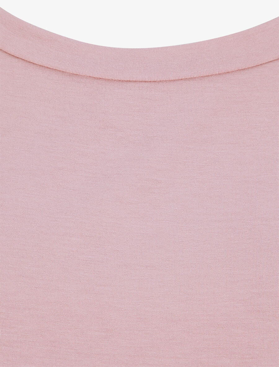 Oversized top met open schouders - Poederroze - Image 3