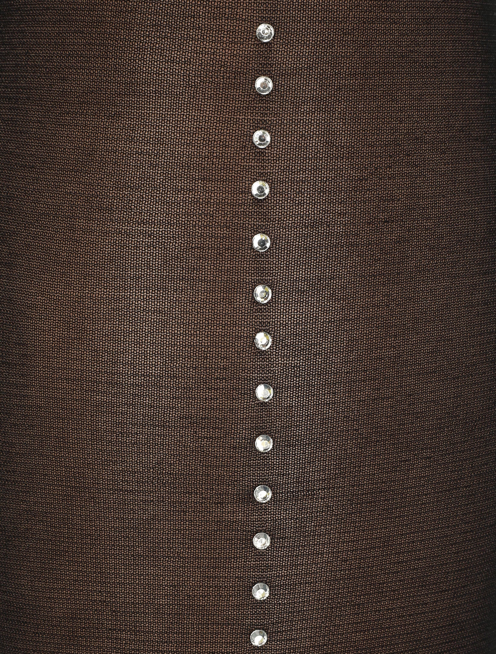 Kousen met naad en strass-effect - Zwart - Image 3