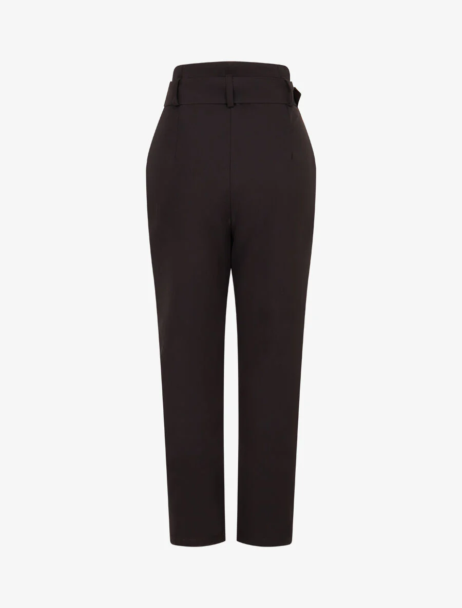 Paperbag broek - zwart - Image 2