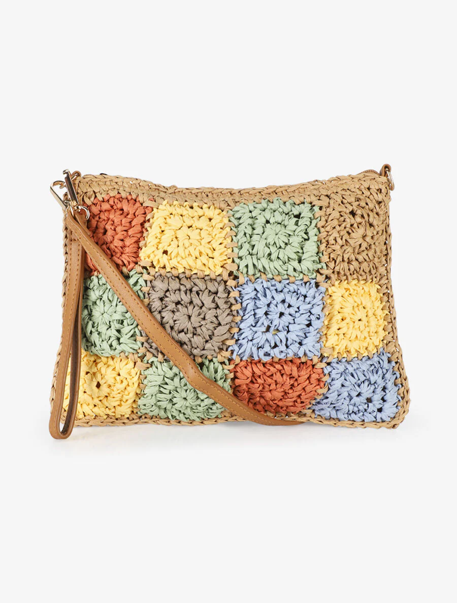 Patricia schoudertas - Geel/beige
