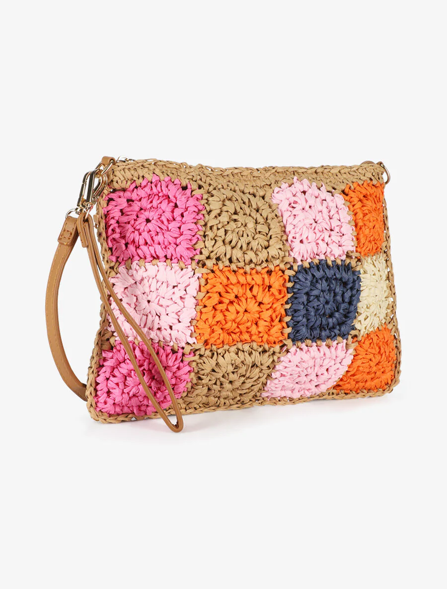 Patricia schoudertas - oranje/beige - Image 3