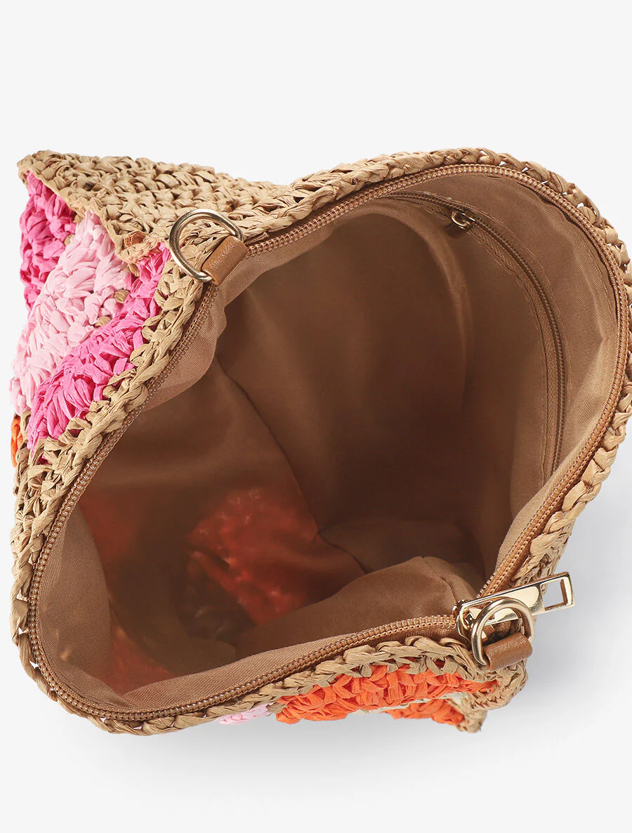 Patricia schoudertas - oranje/beige - Image 4