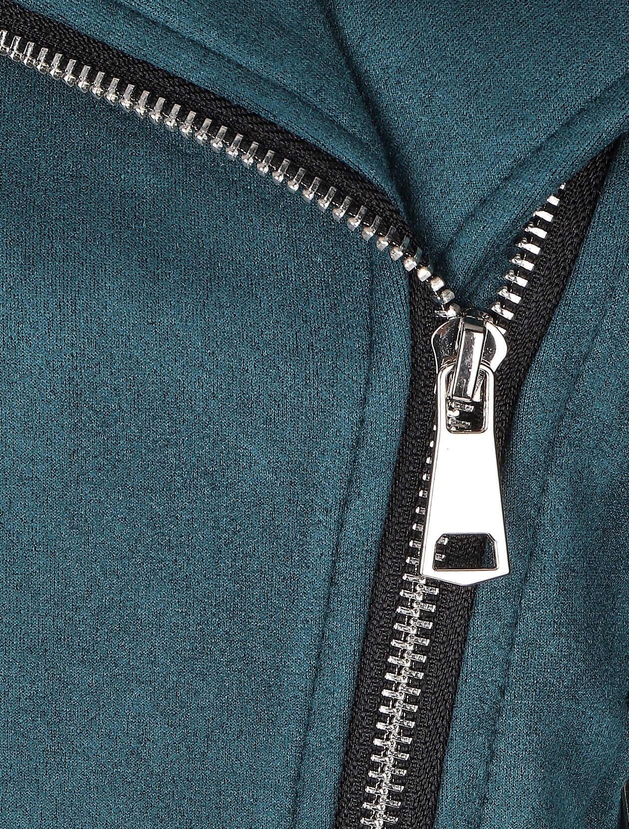 Perfecto-stijl gevoerde suède jas met rits - Blauwgroen - Image 3