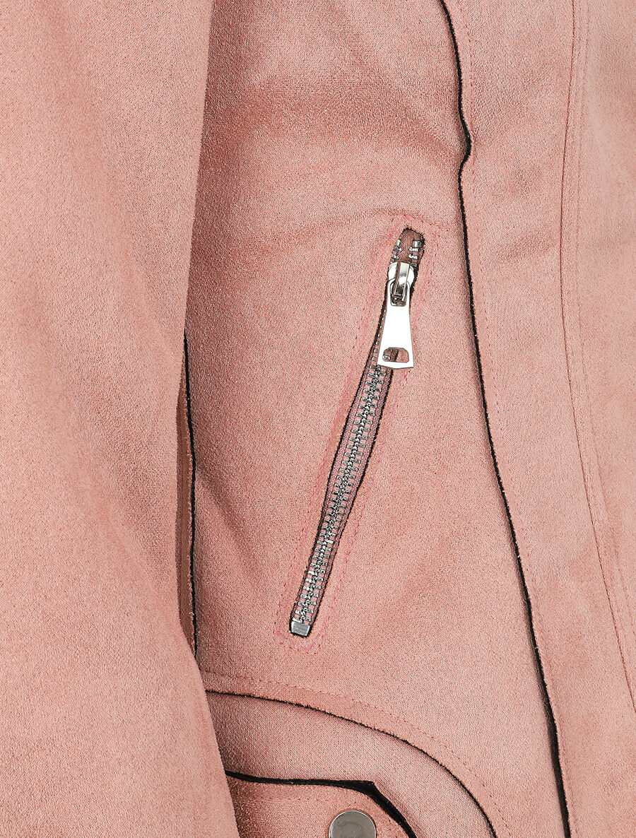 Perfecto-stijl leren jas - Rose - Image 3