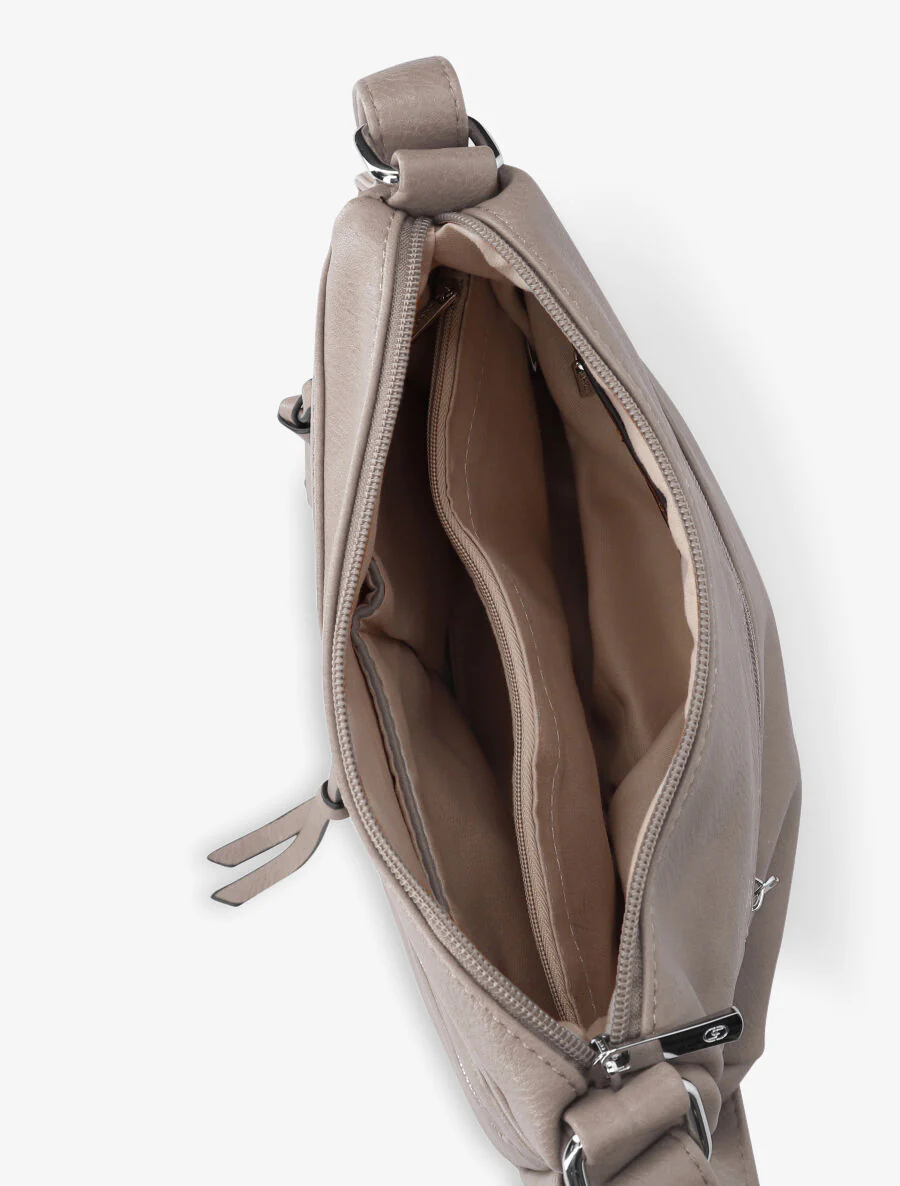 Piper schoudertas - Taupe - Image 5