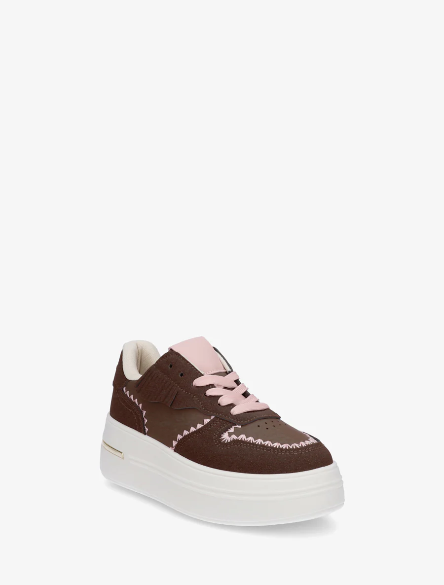 Plateau sneakers en kwastjes - Bruin - Image 2