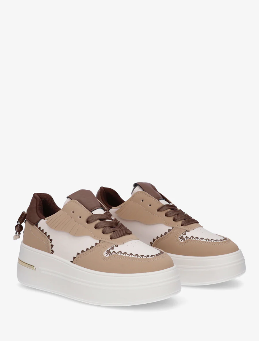Plateau sneakers en kwastjes - Mol - Image 4
