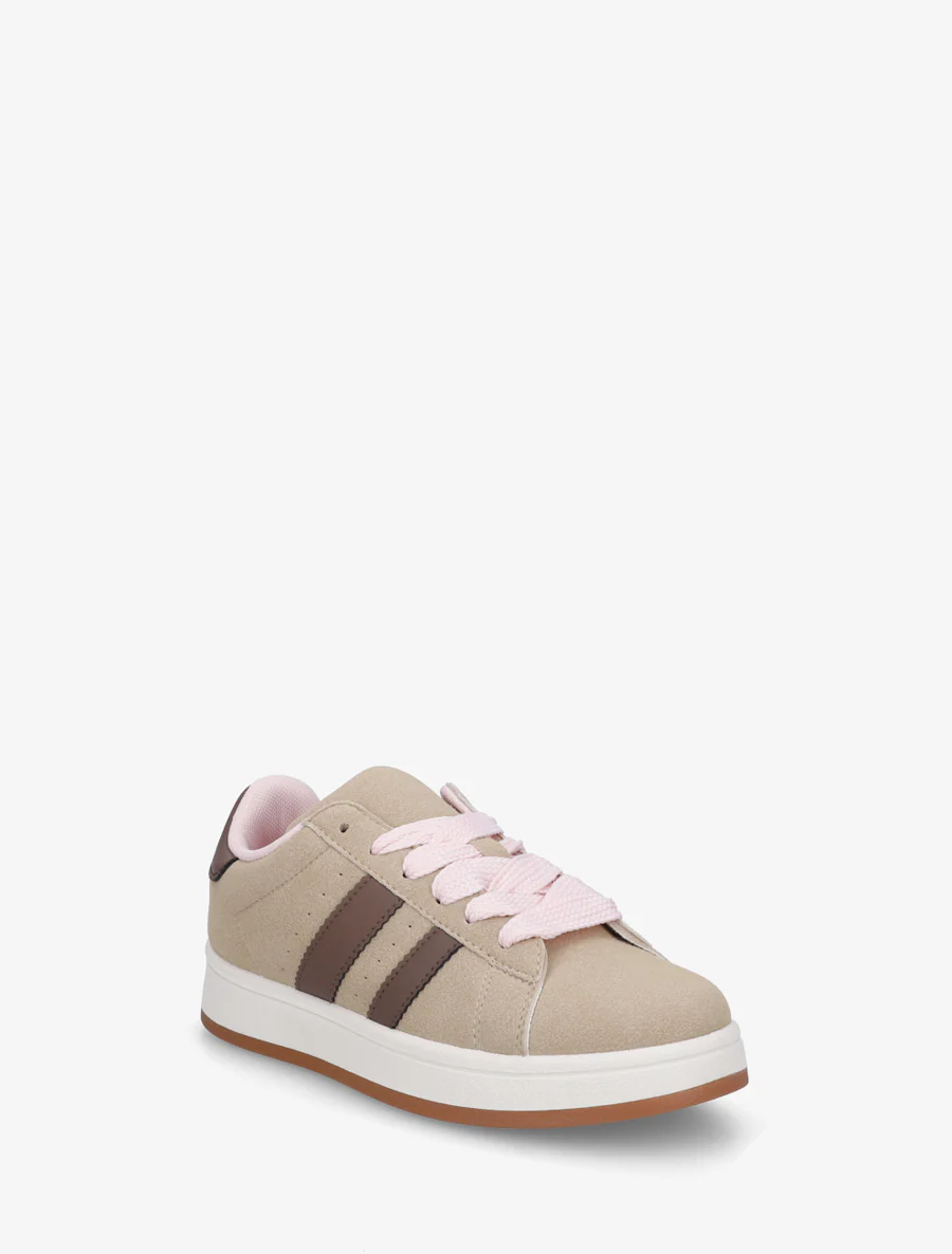 Platte sneakers met contrasterende strepen - Mol - Image 2