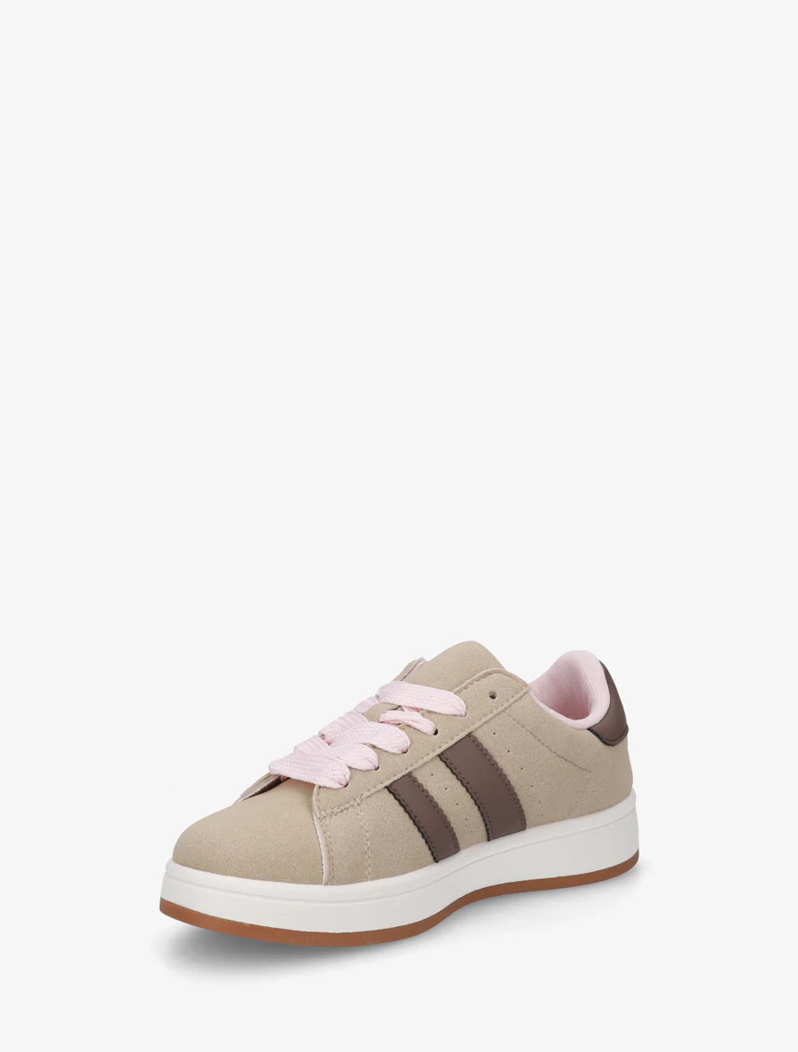 Platte sneakers met contrasterende strepen - Mol - Image 3