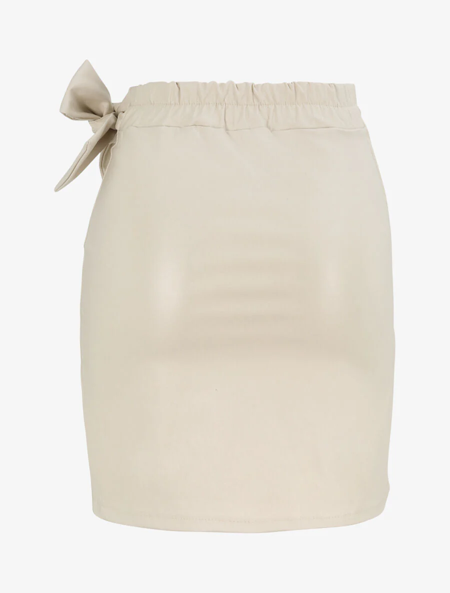 Portemonnee rok van imitatieleer - Beige - Image 2