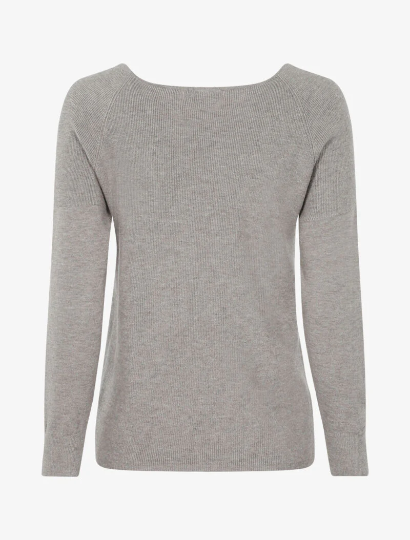 Pull stretch met gevlochten detail - gemêleerd grijs - Image 2