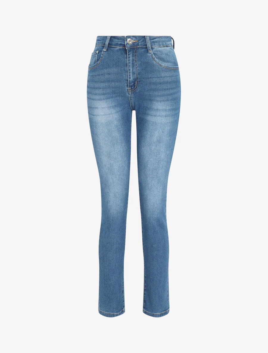 Push up jeans grote maat slim fit - blauw