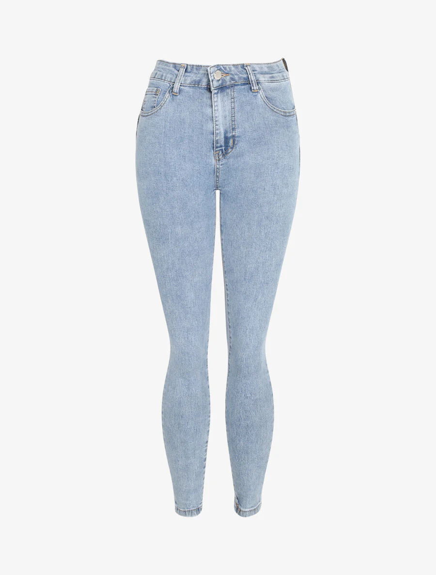 Push-up jeans slim fit - Lichtblauw