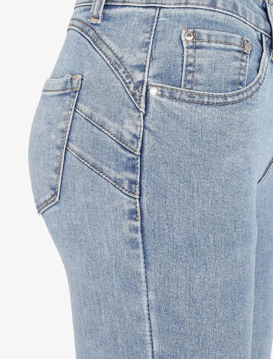 Push-up jeans slim fit - Lichtblauw - Image 3