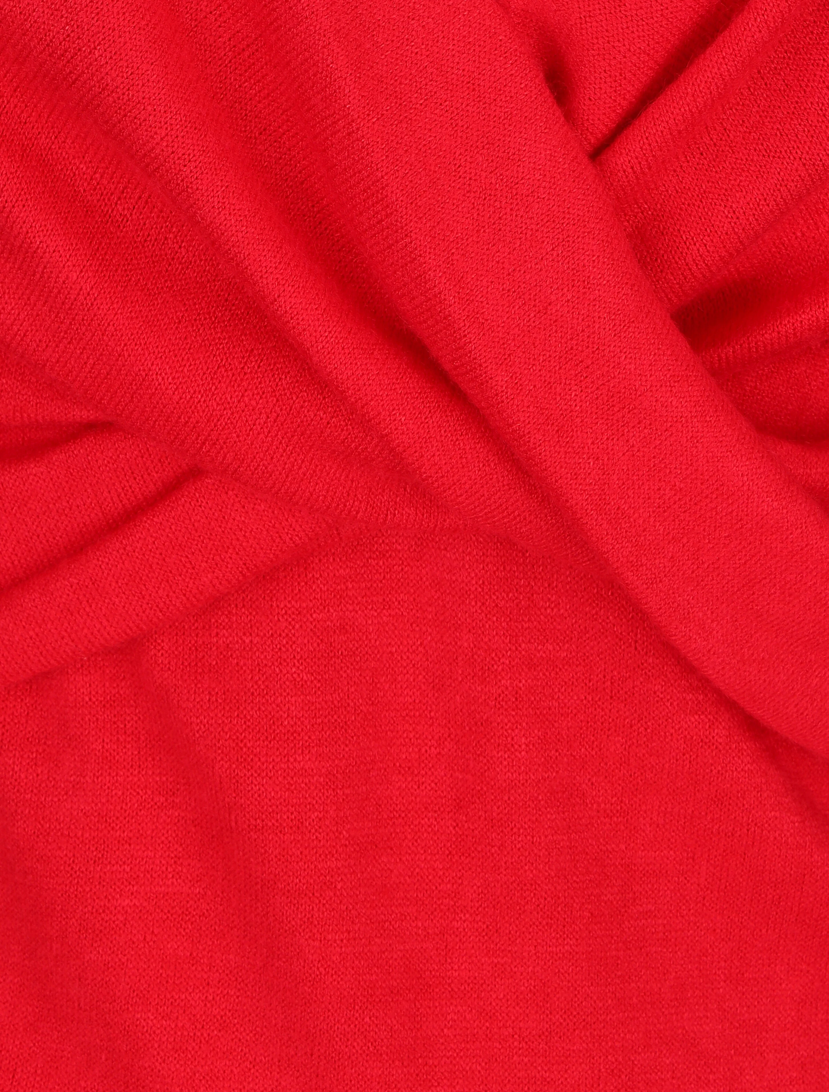 Recht getailleerde hartvormige trui - Rood - Image 3