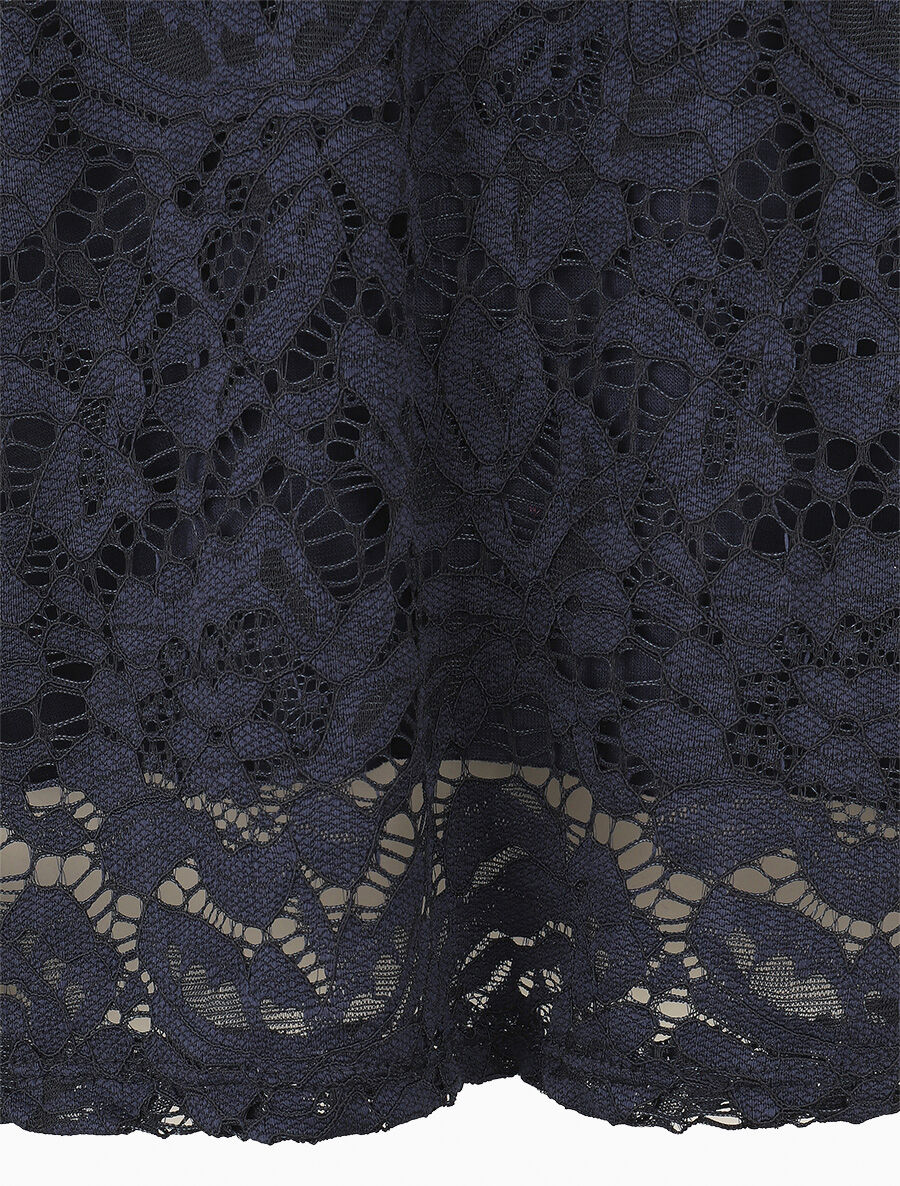 Recht kanten hemdje - Donkerblauw - Image 3