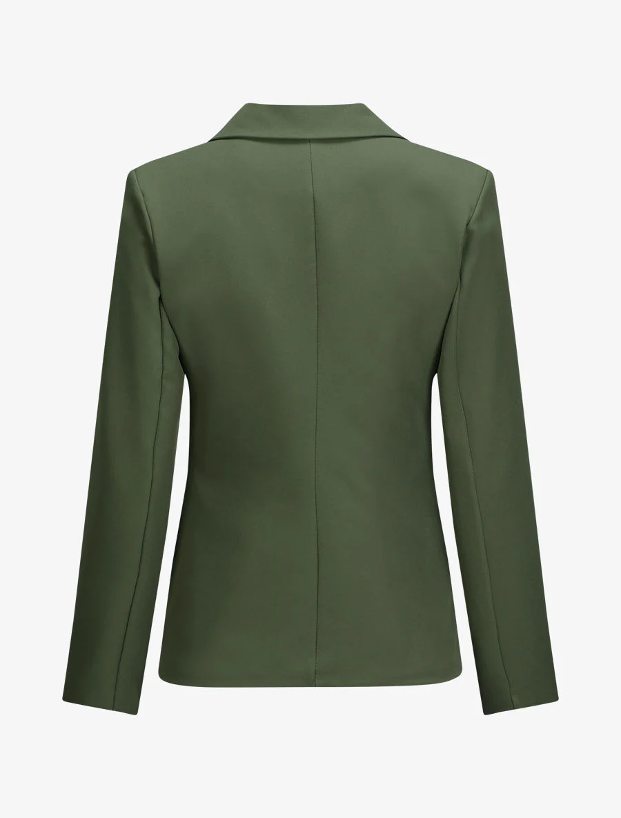 Recht oversized blazer - Kakigroen - Image 2