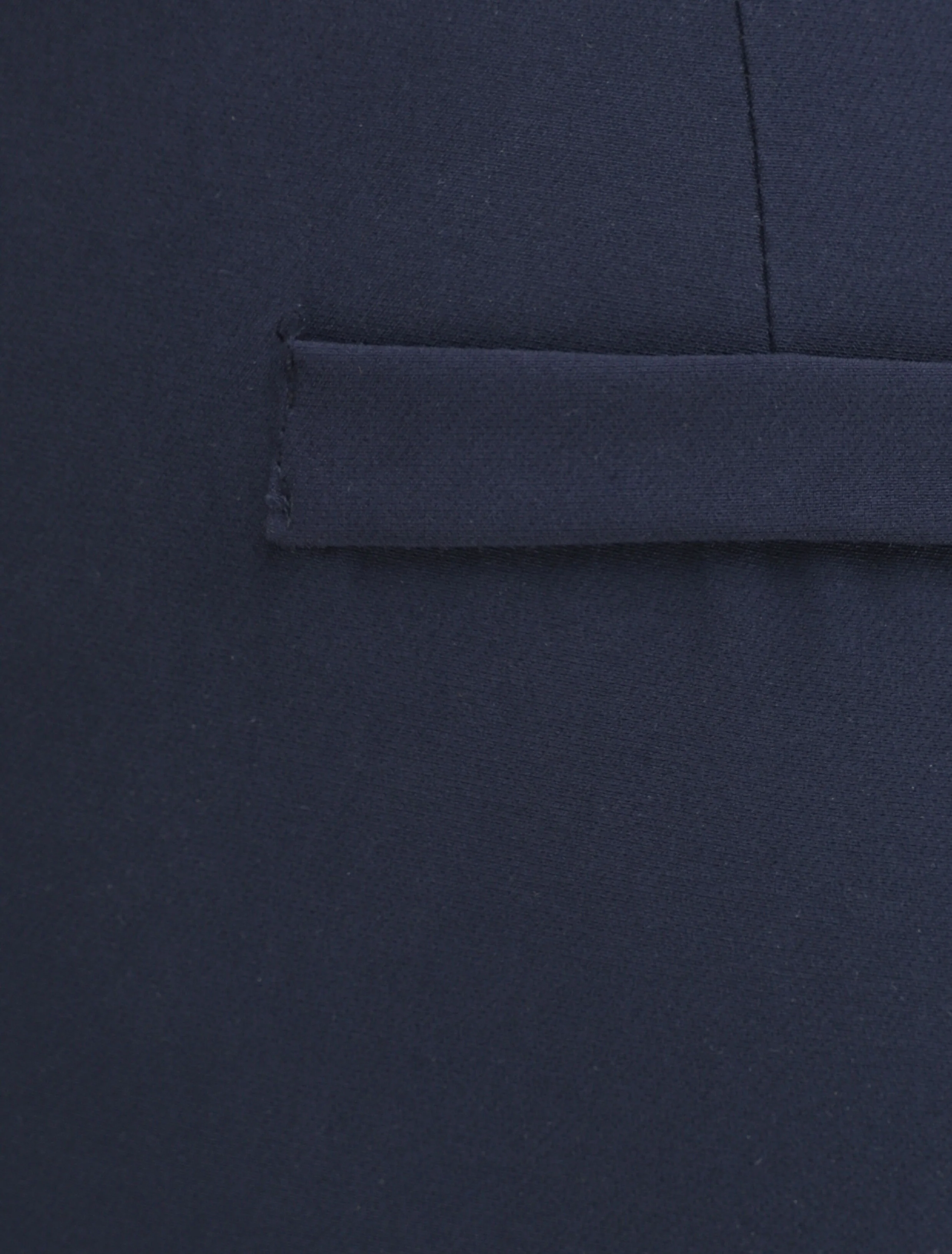 Rechte broek met gesplitste randen - Marine - Image 3