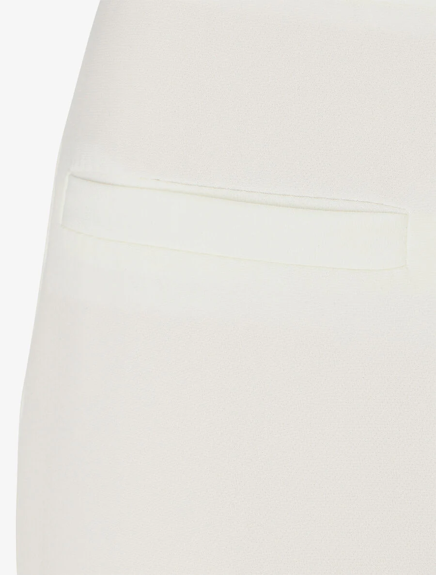 Rechte effen broek - Wit - Image 3