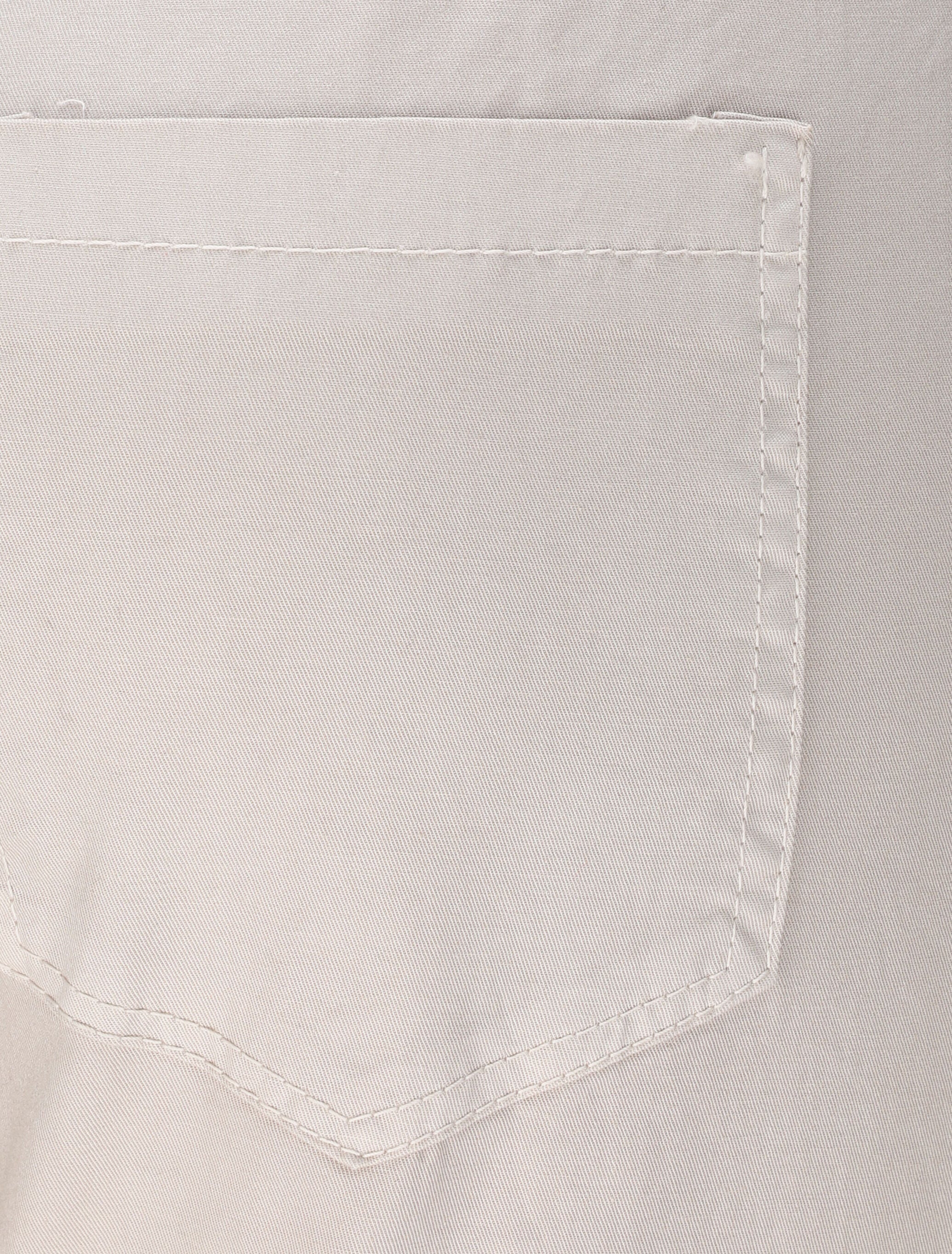 Rechte hoge taille elastische broek - Beige - Image 3