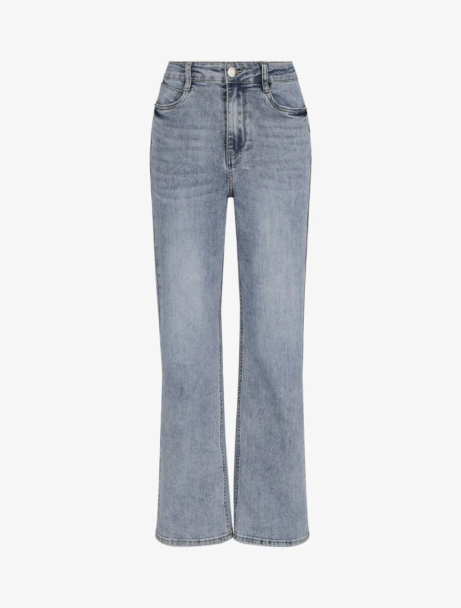 Jean rechte snit hoge taille - Lichtblauw