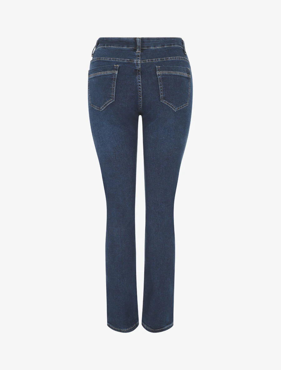 Rechte jeans in grote maat met standaard taille - Onbewerkt blauw - Image 2