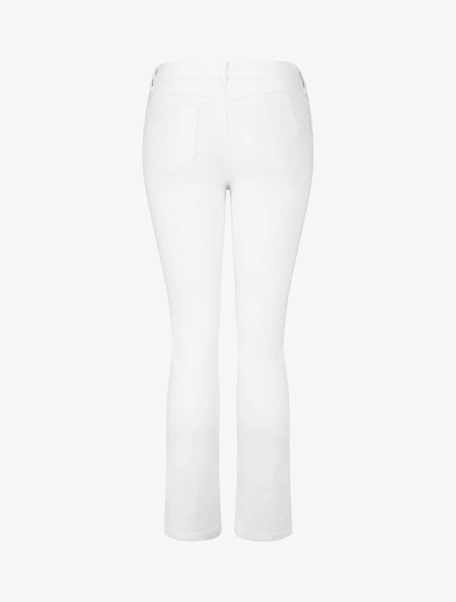 Rechte jeans in grote maat met standaard taille - wit - Image 2