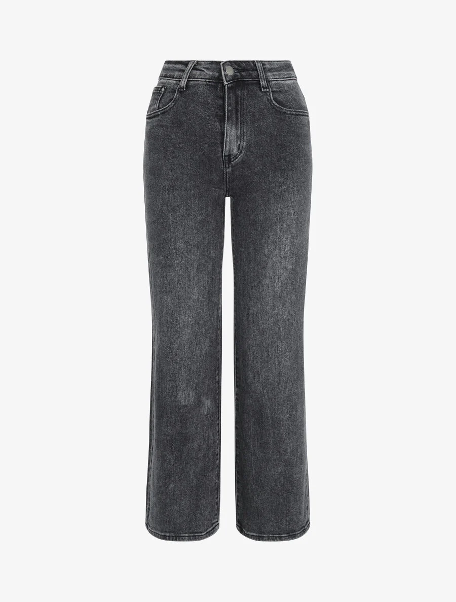 Jean met standaard taille - Donkergrijs