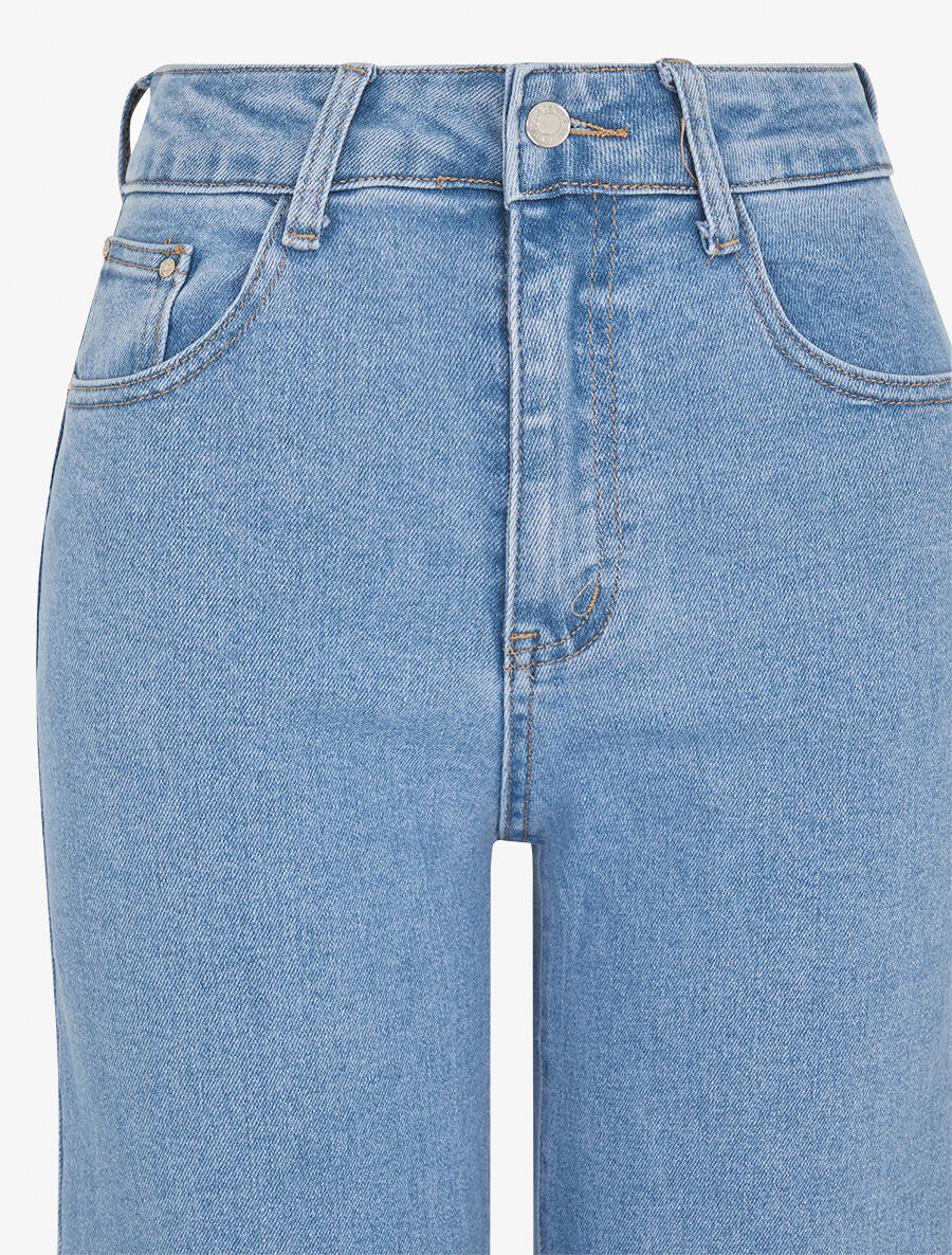 Rechte jeans standaard taille - blauw - Image 3