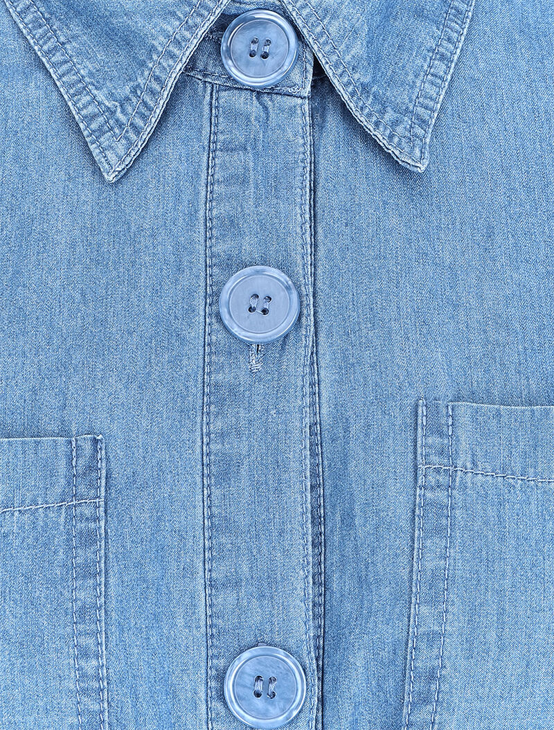 Rechte jeansoverall - Blauw denim - Image 3
