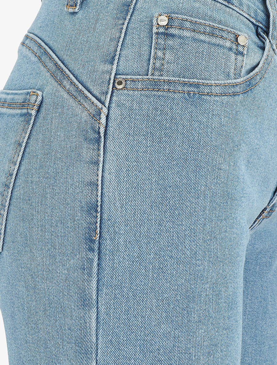 Rechte push-up jeans - blauw - Image 3