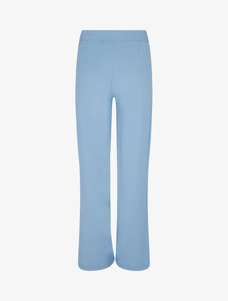 Rechte snit van een soepele broek - lichtblauw - Image 3