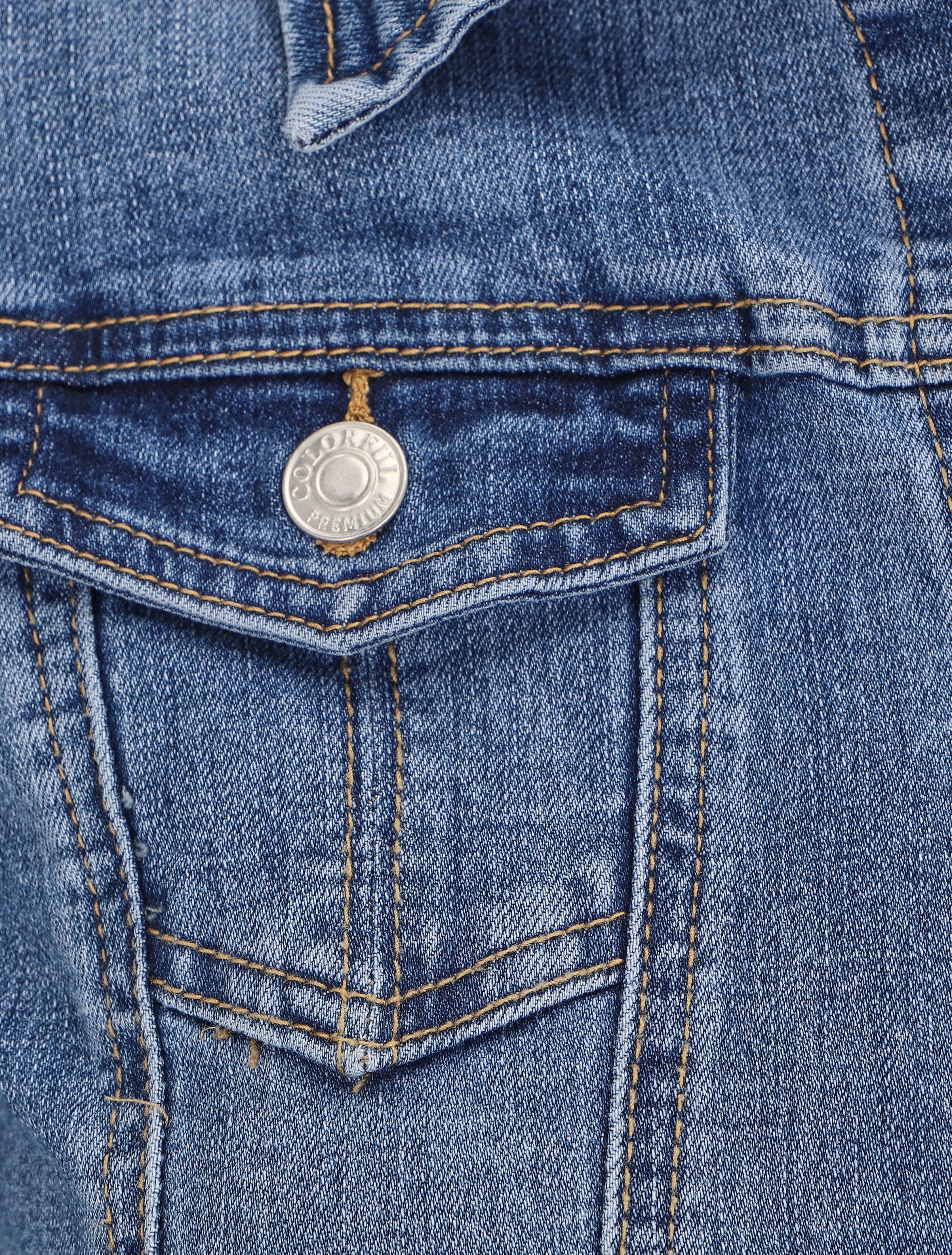 Spijkerjack met rechte snit - Blauw denim - Image 3