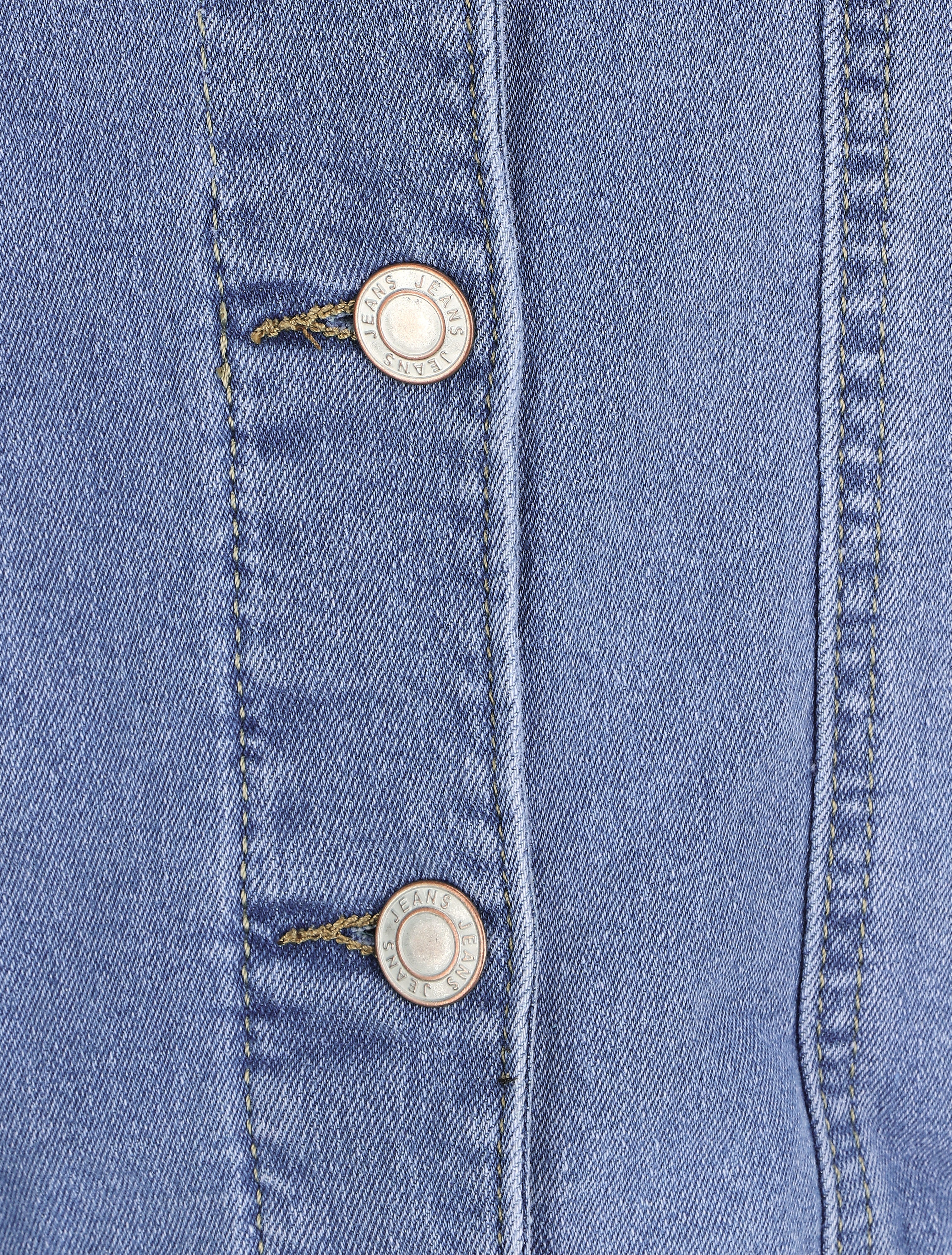 Rechte spijkerjas - Blauw denim - Image 3