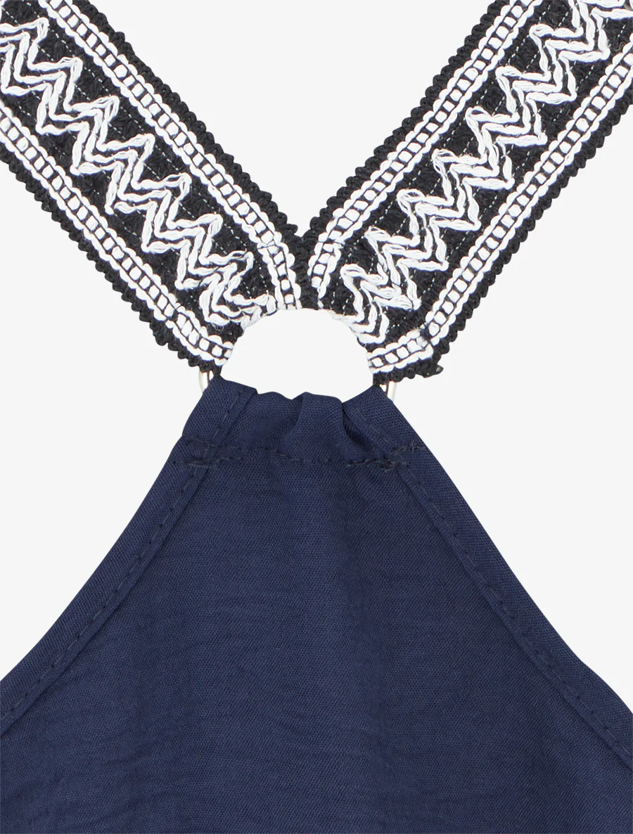 Rechte tanktop met racerback - Marine - Image 3