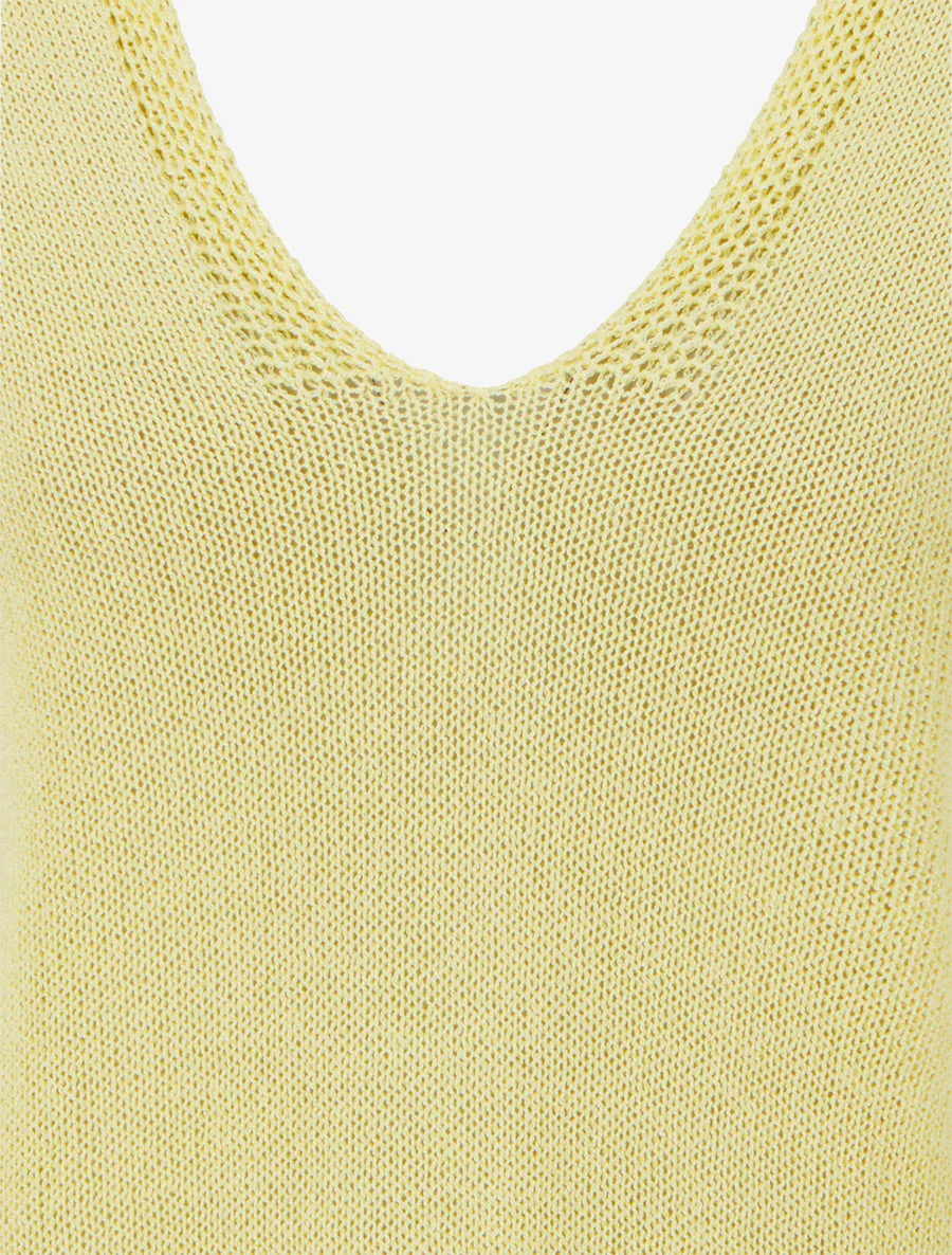 Rechtermouw mesh top met korte mouwen - Geel - Image 3