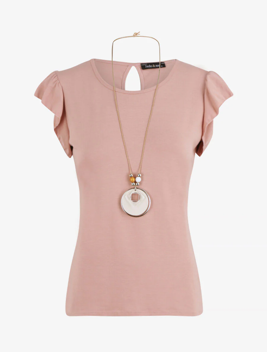 Rechts boven met schoudervleugels - Roze