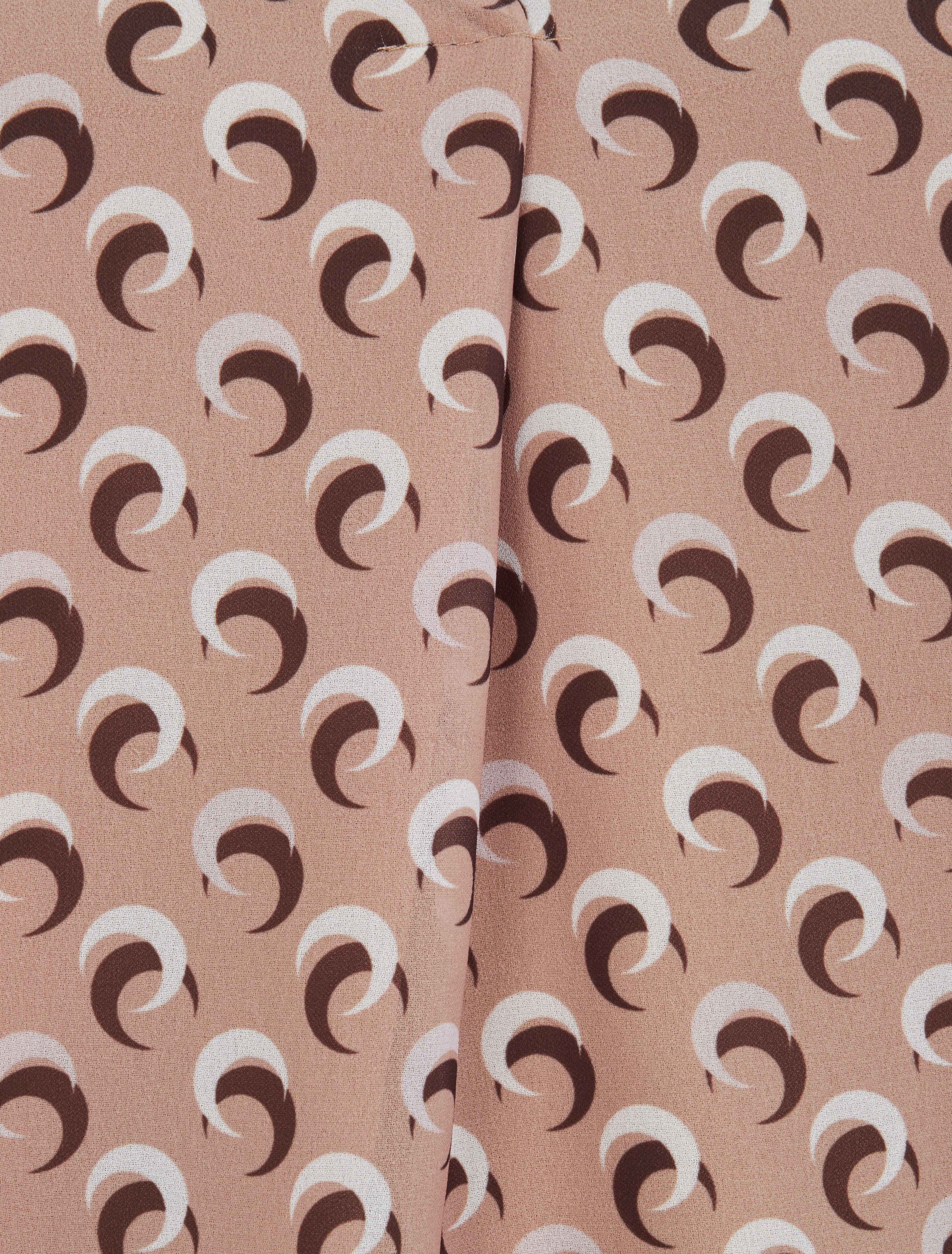 Rechts boven mouwloos met halve maanprint - taupe - Image 3