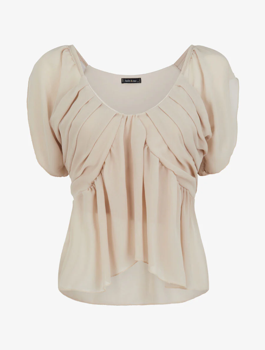 Rechts eenheid gedrapeerd - Beige