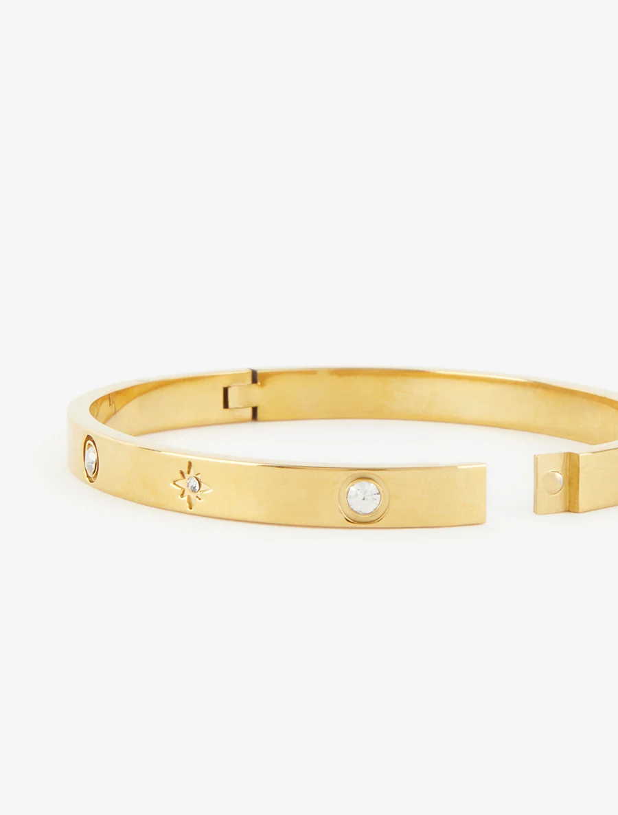 Ring met meerdere witte zirkoonstenen - Goud - Image 3
